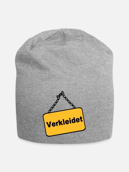 Party Shirt ,Feiern , Karneval, Verkleidet(25) - Jersey-Beanie - Grau meliert