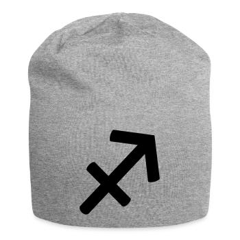 Sagittarius - Star Sign - Jersey Beanie - heather grey - Front