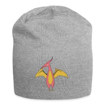 Dinosaurier Geschenk Fossil Steinzeit Museum Kawai - Jersey-Beanie - Grau meliert - Vorne