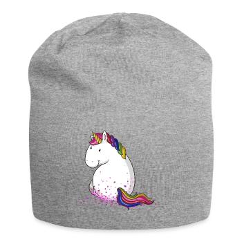 Confetti unicorn comic - Jersey Beanie - heather grey - Front
