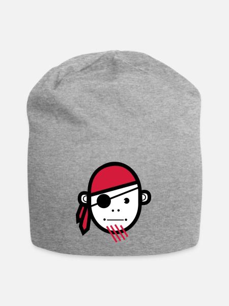 Pirate | pirates | pirates | boucaniers | marin - Bonnet en jersey - gris chiné