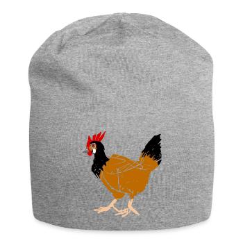 hen - Jersey Beanie - heather grey - Front