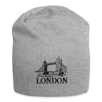 London - Tower Bridge - Jersey-Beanie - Grau meliert - Vorne