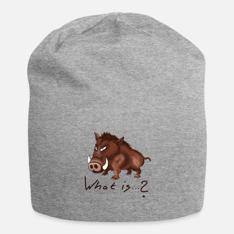 sanglier egon est acide - Bonnet en jersey - gris chiné