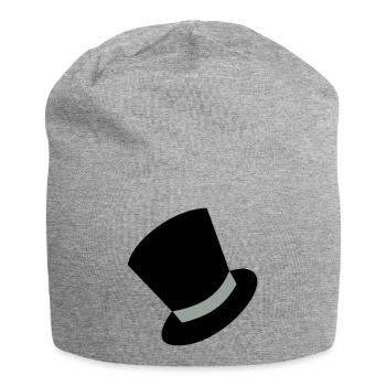zylinder - Jersey-Beanie - Grau meliert - Vorne