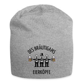 Des Bräutigams Eierköpfe (JGA / Team / POS / 3C) - Jersey-Beanie - Grau meliert - Vorne