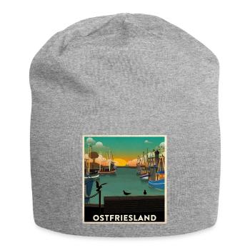Ostfriesland Heimathafen - Jersey-Beanie - Grau meliert - Vorne
