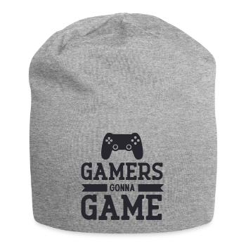 Spieler werden spielen - Jersey-Beanie - Grau meliert - Vorne