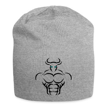 Alpha Taurus Deluxe - Jersey Beanie - heather grey - Front