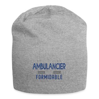 ambulancier Cadeau papa ambulancier formidable - Bonnet en jersey - gris chiné - Devant