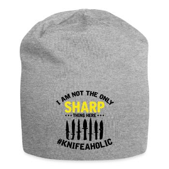 Knife Collector Designs Messerfan Knife Maker - Jersey Beanie - heather grey - Front