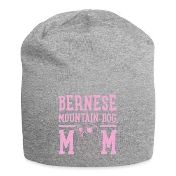 Bernese mountain dog mom - Jersey Beanie - heather grey - Front