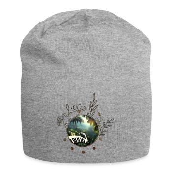 Piano in the jungle - Jersey Beanie - heather grey - Front