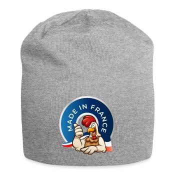 MADE IN FRANCE - Bonnet en jersey - gris chiné - Devant