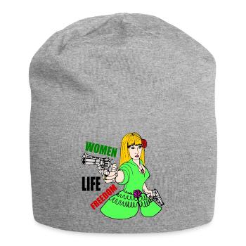 Women life freedom - Bonnet en jersey - gris chiné - Devant
