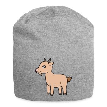 Ziege Ziegen Geiss - Jersey-Beanie - Grau meliert - Vorne