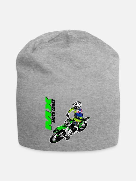 Moto Cross - Motocross - Supercross - MX - SX - Jersey-Beanie - Grau meliert