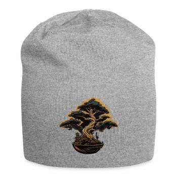Bonsaï dans le noir - Bonnet en jersey - gris chiné - Devant