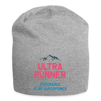Ultra Runner - L’endurance est mon superpouvoir - Bonnet en jersey - gris chiné - Devant