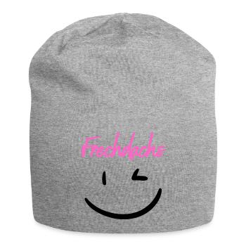 Frechdachs pink - Jersey-Beanie - Grau meliert - Vorne
