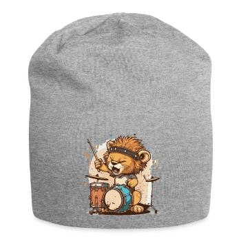 Rhythmus des Löwen - Jersey-Beanie - Grau meliert - Vorne