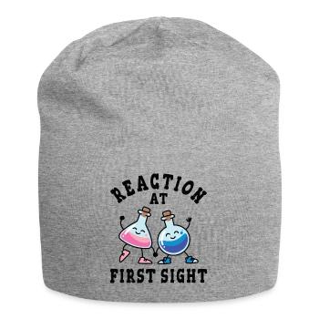 Chemische Reaktion auf den ersten Blick - Jersey-Beanie - Grau meliert - Vorne