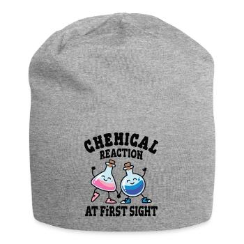 Chemische Reaktion auf den ersten Blick - Jersey-Beanie - Grau meliert - Vorne