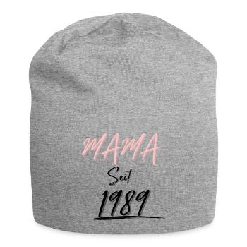 MAMA Seit 1989 - Jersey-Beanie - Grau meliert - Vorne