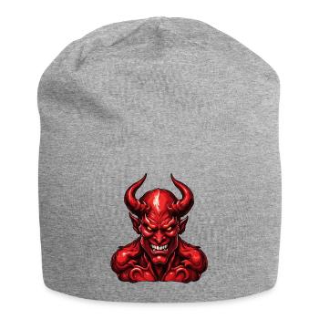 Devil / Hell / Horror / Devilish / Evil - Jersey Beanie - heather grey - Front