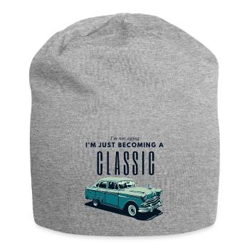 Oldtimer Zeitalter Nostalgie Design - Jersey-Beanie - Grau meliert - Vorne