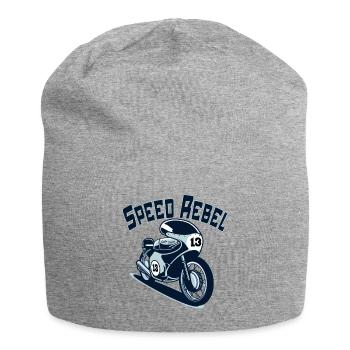 Speed Rebel - Jersey-Beanie - Grau meliert - Vorne