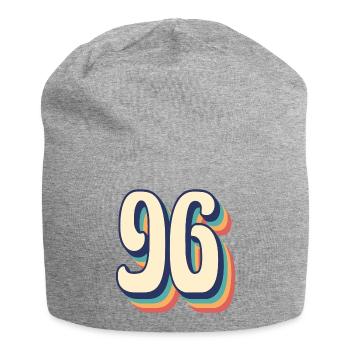 T-Shirt rétro Vintage numéro 96 quatre-vingt-seize - Bonnet en jersey - gris chiné - Devant
