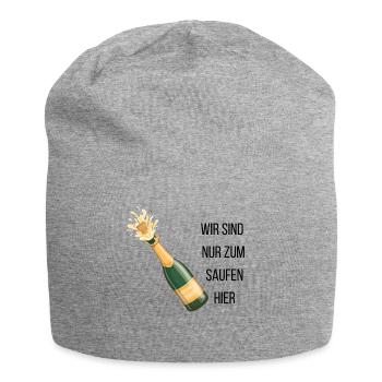 Junggesellen/in Abschied - Jersey-Beanie - Grau meliert - Vorne