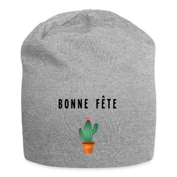 OMA. OMA - Jersey-Beanie - Grau meliert - Vorne