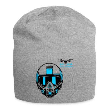 Drohnenpilot 2 - Jersey-Beanie - Grau meliert - Vorne