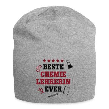 Beste Chemie Lehrerin Schule Chemielehrerin Labor - Jersey-Beanie - Grau meliert - Vorne