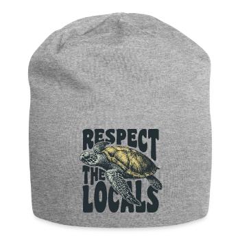 Respect the locals - Jersey Beanie - heather grey - Front