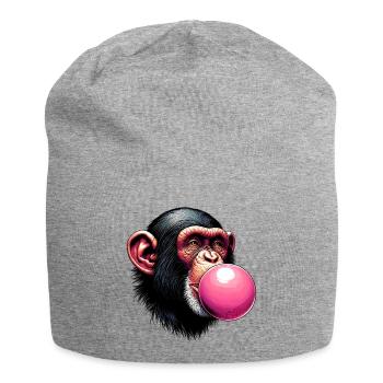 Singe - Bonnet en jersey - gris chiné - Devant