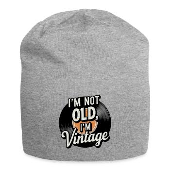 I'm Not Old, I'm Vintage - Jersey-Beanie - Grau meliert - Vorne