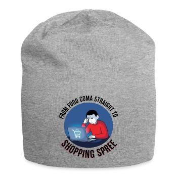 Black Friday Shopping Spree - Jersey-Beanie - Grau meliert - Vorne