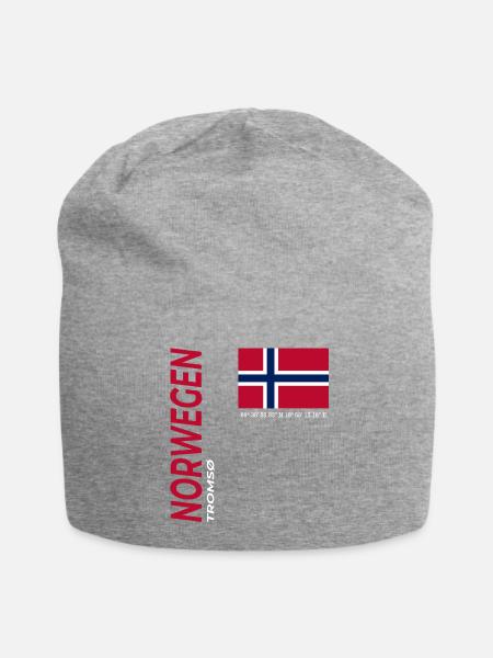 Tromsø  - Jersey-Beanie - Grau meliert