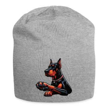 Doberman Doberman Propriétaire Doberman Lovers - Bonnet en jersey - gris chiné - Devant