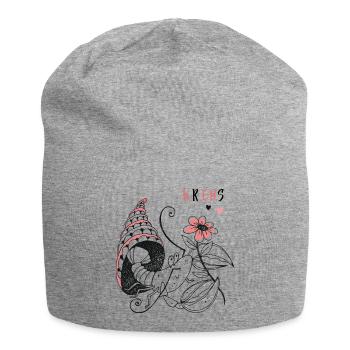 Sternzeichen Krebs - Jersey-Beanie - Grau meliert - Vorne