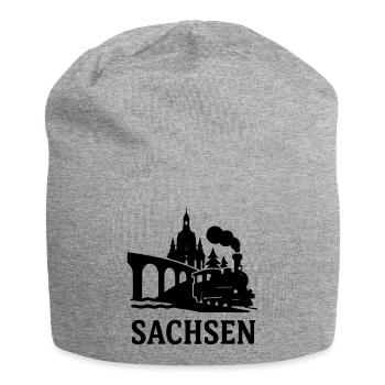 sachsen dresden erzgebirge bundesland - Jersey-Beanie - Grau meliert - Vorne