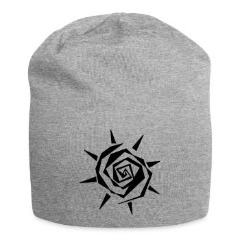Sonne - Jersey-Beanie - Grau meliert - Vorne