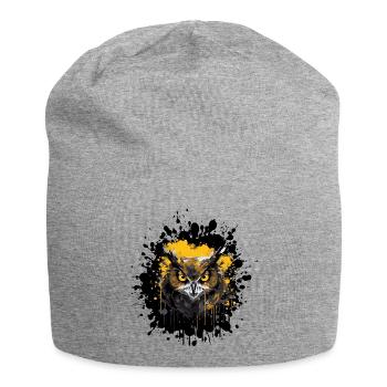 Owl Night Owl Splatter - Jersey Beanie - heather grey - Front