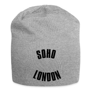 SoHo London Circle Logo - Jersey Beanie - heather grey - Front