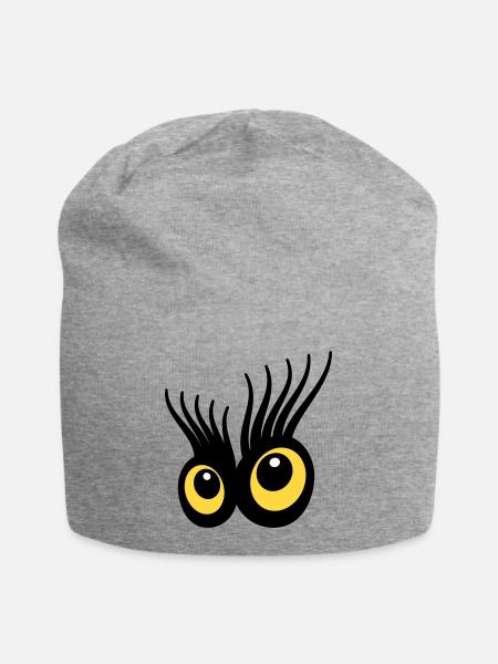 Eyes - Jersey Beanie - heather grey