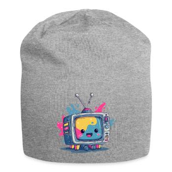 Kunterbunter TV-Kumpel - Jersey-Beanie - Grau meliert - Vorne