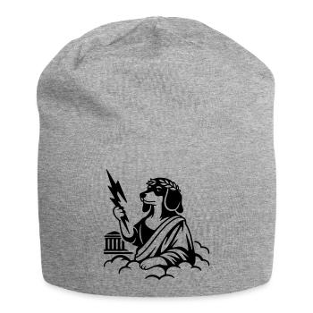 Zeus Wurstos Dackel - Jersey-Beanie - Grau meliert - Vorne
